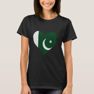 Pakistaanse wortels Hart Pakistaanse trots Pakista T-shirt