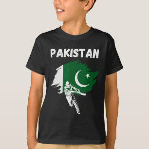 Pakistan Cricket Jersey Cricket Vlag Van Pakistan T-shirt