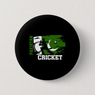 Pakistan Cricket Supporters Vlag Pakistan Cricket Ronde Button 5,7 Cm