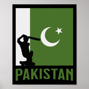 Pakistan Cricket T-shirt Pakistaans Cricket Poster