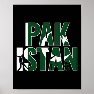 Pakistan Cricket tenue cadeau voor Pakistaanse cri Poster