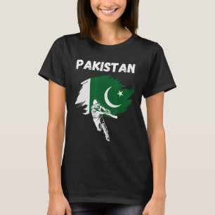 Pakistan Cricketshirt Cricket Vlag Van Pakistan  T-shirt