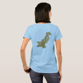 Pakistan Flag and Map Dk T-Shirt (Achterkant volledig)