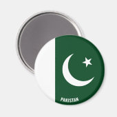 Pakistan Flag Charming Patriotic Magneet (Voorkant / Achterkant)