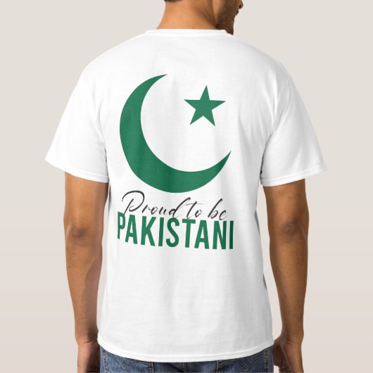 Pakistan Independence Day T-shirts (Achterkant)