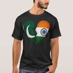 Pakistan - India Heart T-shirt