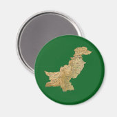 Pakistan Kaart Magnet Magneet (Voorkant / Achterkant)