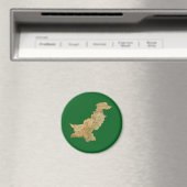 Pakistan Kaart Magnet Magneet (Insitu (Vaatwasser))