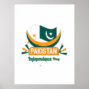 Pakistan - Onafhankelijkheidsdag Poster