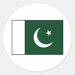 Pakistan - Pakistaanse vlag Ronde Sticker