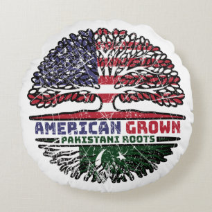 Pakistan Pakistani American American USA Verenigde Rond Kussen