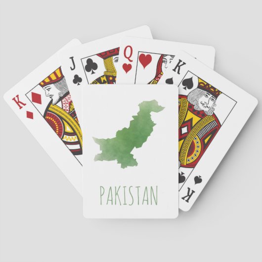 Pakistan Pokerkaarten (Achterkant)