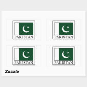 Pakistan Rechthoekige Sticker (Vel)