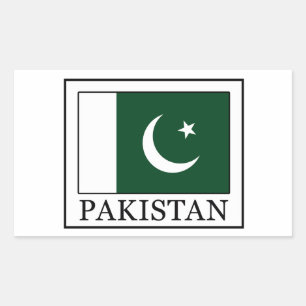 Pakistan Rechthoekige Sticker
