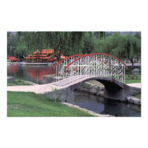 Pakistan, regio Skardu. Shangri La Lodge Foto Afdruk