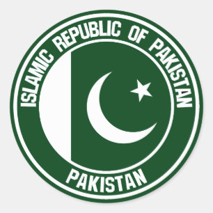Pakistan Round Emblem Ronde Sticker