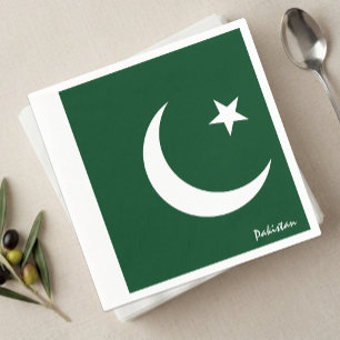 Pakistan servetten, Pakistaanse vlag feest / sport Servet