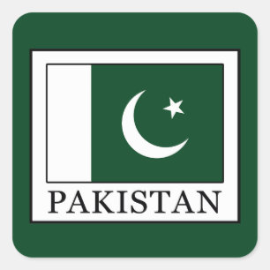 Pakistan Vierkante Sticker