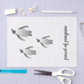 Pakkel Penguins Penguin Black en White Tissuepapier (Craft)