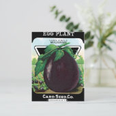 Pakket eierplanten briefkaart (Staand voorkant)