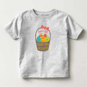 Pakket met naam voor de jacht op paaseieren kinder shirts
