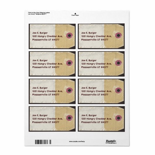 Pakketstijl Label (Full Sheet)