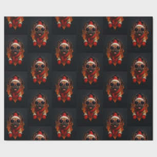 Pakpapier met Kersthond – Vrolijkheid in elke vouw