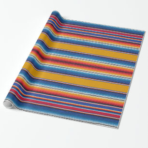 pakpapier, Mexicaanse serapafdruk, geel Cadeaupapier