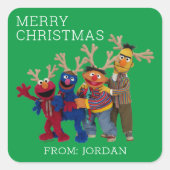 Pal de rue Sésame | Joyeuse étiquette cadeau de No (Devant)