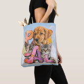 Pal Dog and Cats Plus Personalize Name Draagtas (Dichtbij)