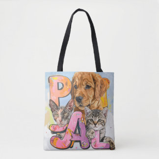 Pal Hond en Katten Plus Personaliseer Naam Draagtas