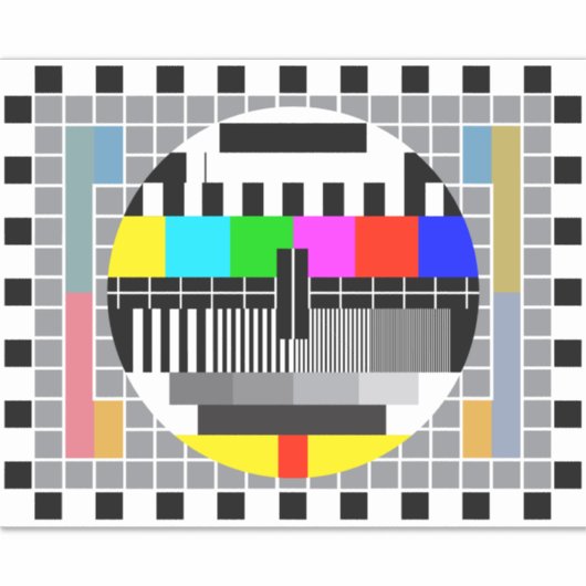 PAL-testkaart Sticker (Voorkant)