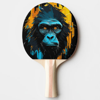 Pala de Ping Pong Dibujo de un Rostro de Gorila Tafeltennisbatje