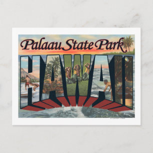 Palaau State Park, Hawaii - Large Letter Scenes Briefkaart
