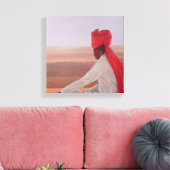 Palace Guard Jaipur Canvas Afdruk (Insitu (Woonkamer))