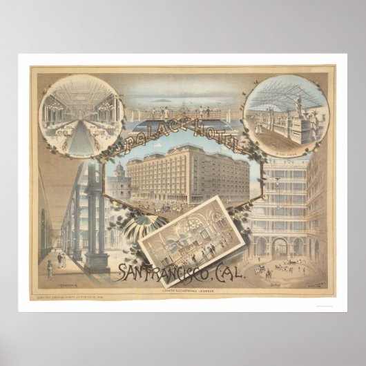 Palace Hotel, San Francisco, Californië Poster (Voorkant)