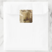 Palace-ruïne Vierkante Sticker (Tas)