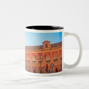 Palacio de Telmo in Sevilla, Spanje zetel van Tweekleurige Koffiemok