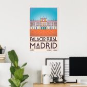 Palacio Real Madrid Art Mural - Lignes Épurées, Gr (Bureau à domicile)