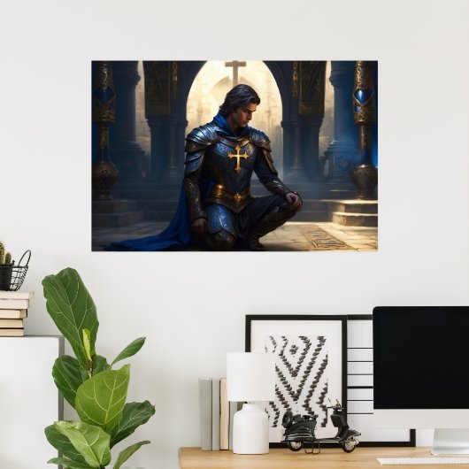 Paladijn van het Verzoekersgebed Poster (Thuiskantoor)