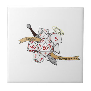Paladin Dice Design Tegeltje