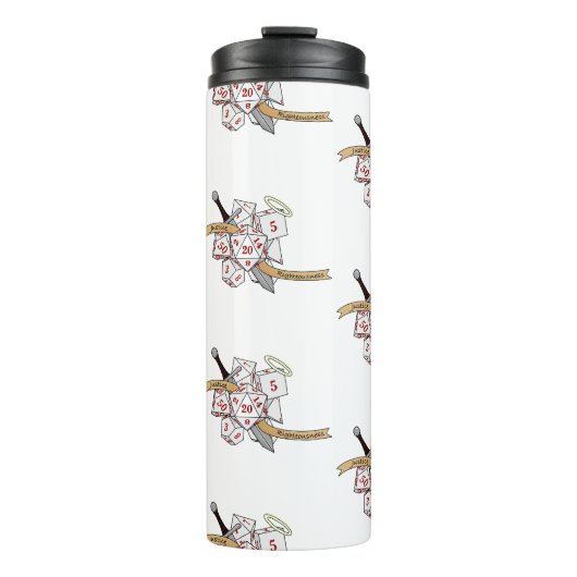 Paladin Dice Design Thermosbeker (Voorkant)