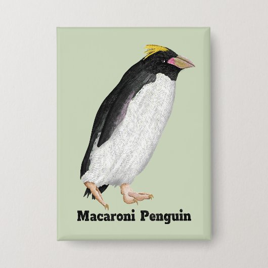 Palaeudyptes Uitgestorven Pinguïn Button (Voorkant)