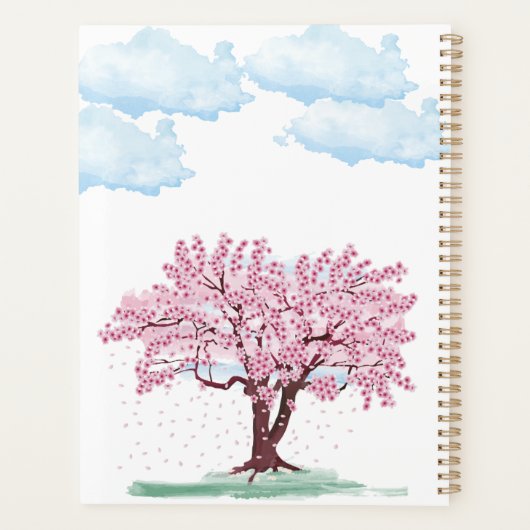 "Palais chinois avec Sakura Trees - Elégant Orient (Dos)