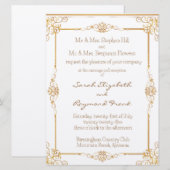 Palais de la Reine Faire-part de mariage 6,25 po x (Devant / Derrière)