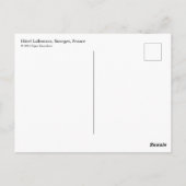 Palais de la Renaissance, Bourges, France Carte po (Dos)