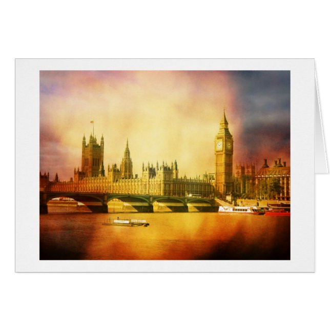 Palais de Westminster et pont avec Big Ben (Devant horizontal)