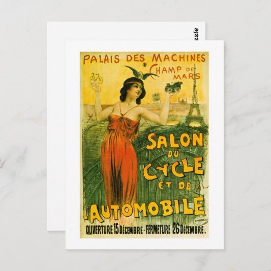 Palais des Machines Champ de Mars Salon du Cycle Briefkaart (Voorkant / Achterkant)