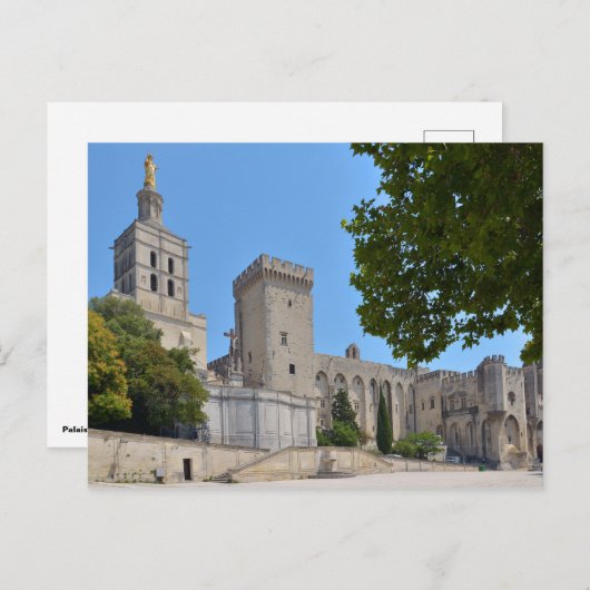 Palais des Papes at Avignon in Frankrijk Briefkaart (Voorkant / Achterkant)