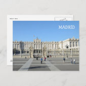 Palais Royal, Madrid Carte postale (Devant / Derrière)